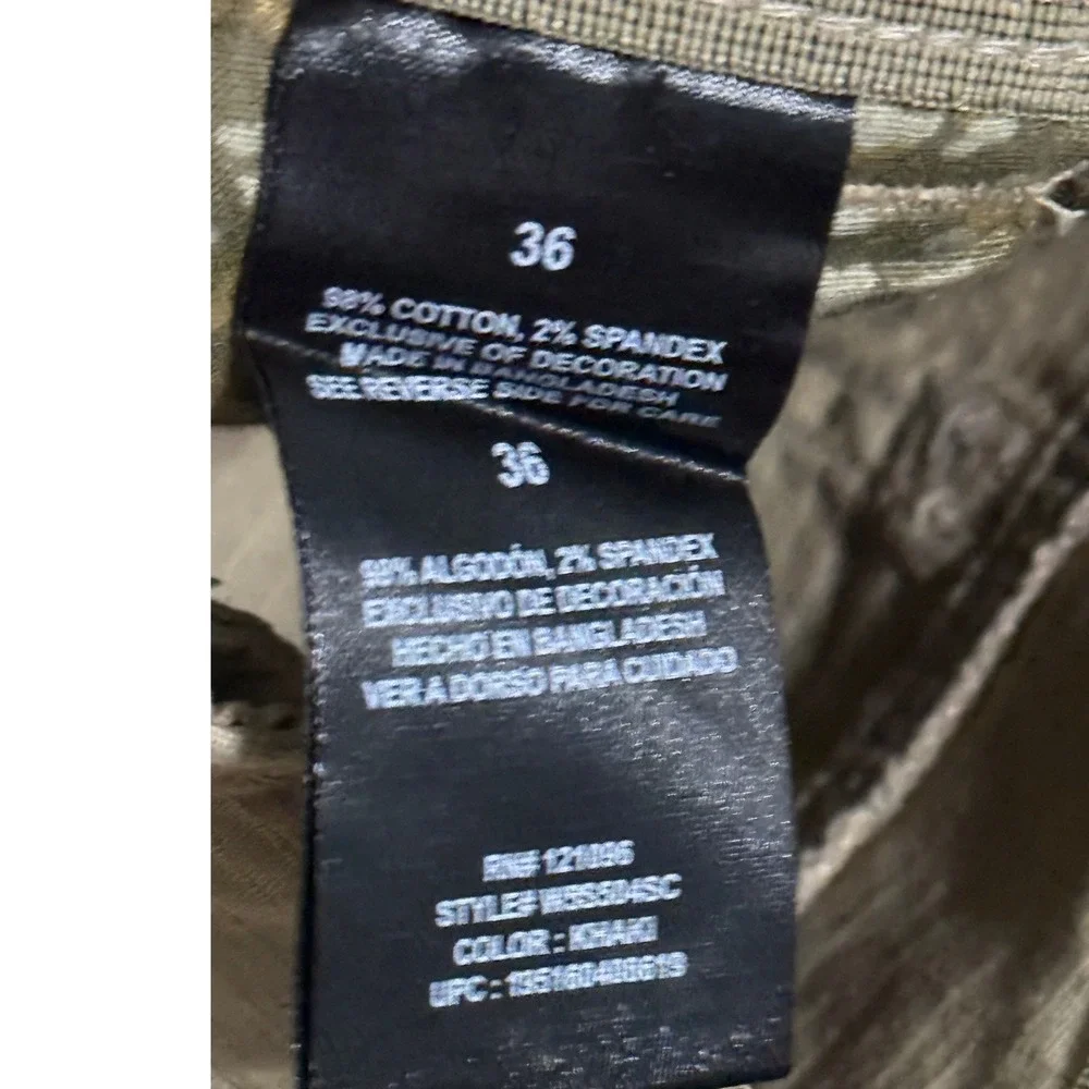 Weatherproof Mens Ripstop Utility Shorts Khaki Tan Size 36 Cargo Hiking Workwear - Picture 10 of 10